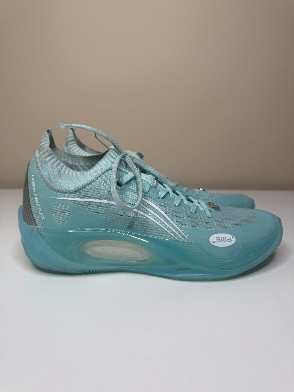 Li-Ning Way of Wade 808 2 Ultra Oxygen Sneaker Mens 7 Glacial Blue Knit Carbon
